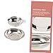 Lurrose 3sets Measuring Bowl for Scale Stainless Steel Weighing Dish Gram Scale Dish Electronic Tray 2pcs*3