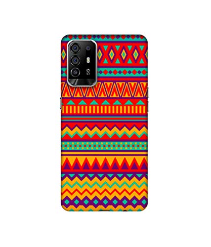 Image of Amazon Brand - Solimo Designer Multicolor Rangoli Art 3D Printed Hard Back Case Mobile Cover for Oppo F19 Pro Plus 5G / Oppo A94 5G