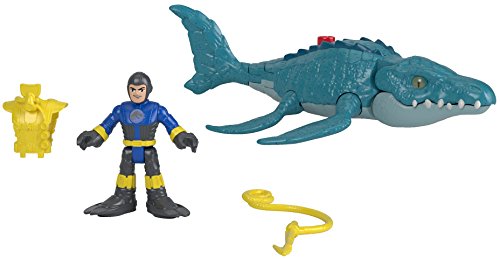 Imaginext Jurassic World Mosasaurus & Diver Toy