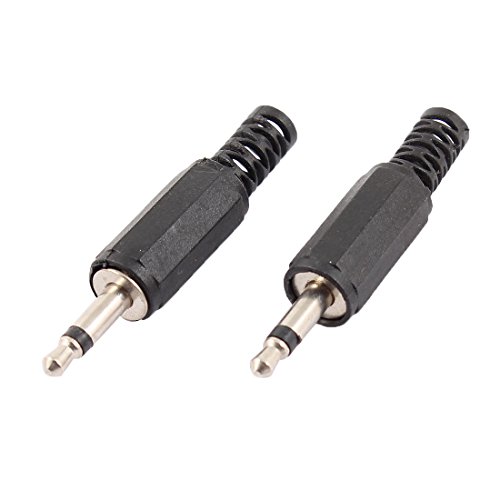 uxcell Adaptador Conector de Micrófono Mono 3.5 mm Macho Pack 10 miniatura 2