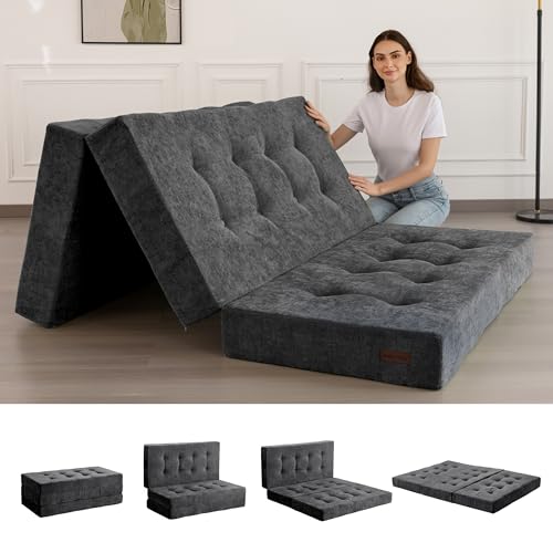 MAXYOYO 6-Inch Chenille Trifold Mattress