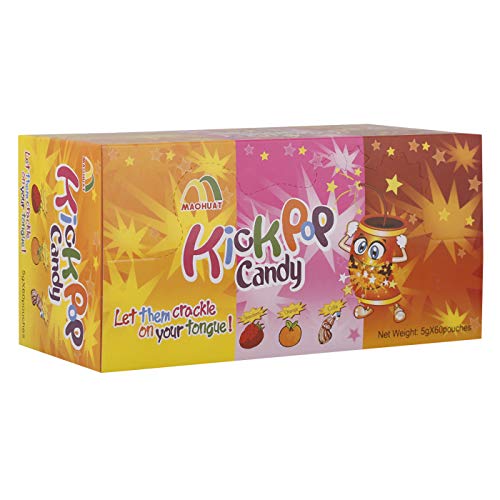 Maohuat Kick Pop Candy, 5 gm, 60 Pouches