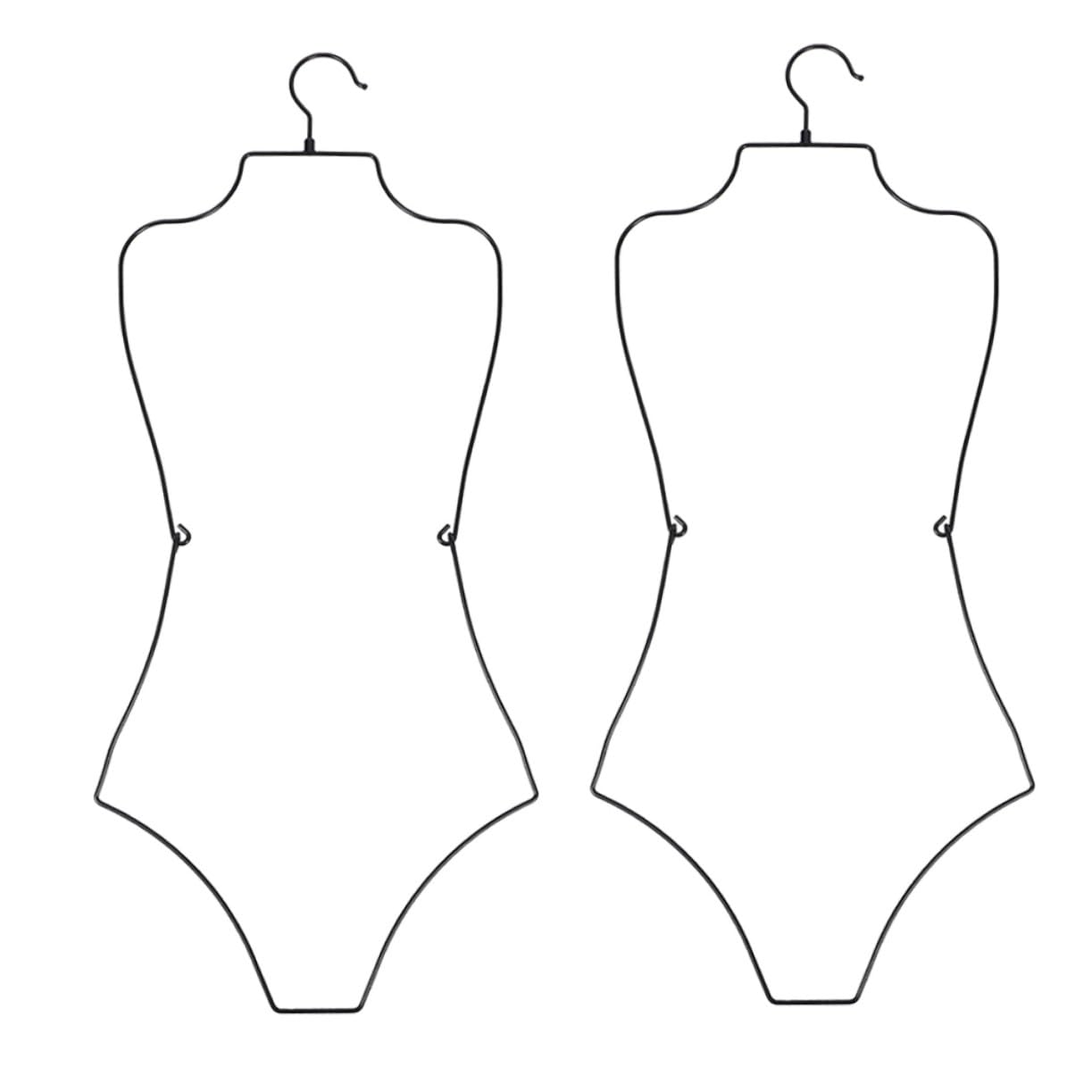 2 ganci appendiabiti antiscivolo con ganci in metallo - nizer per indumenti salvaspazio per costumi da bagno design adatto ai viaggi supporto durevole mantiene la forma e lo stile