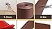 Rubber Baseboard.Baseboard Trim.(W) 5 Inch (L) 60 ft- Brown - Peel and Stick Baseboard Trim-Flexible molding Trim.Vinyl Baseboard.Cove Base.Wall Trim - Baseboard