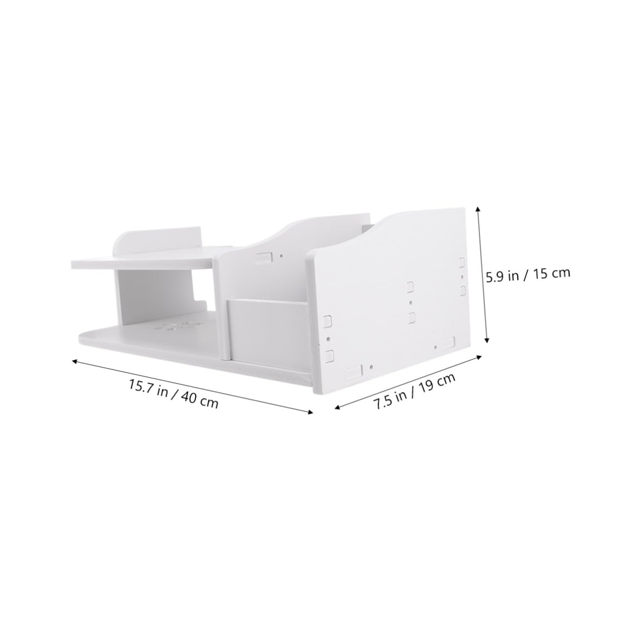 NUOBESTY Mensola Galleggiante Per Supporto Console Mensola Stb Box Supporto Router Montaggio A Parete Galleggiante