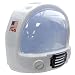 Jacobson Hat Company Adult Toy Space Helmet NASA Astronaut Hat Mask Plastic Costume Accessory,White,One Size