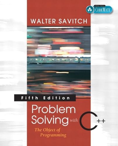 Problem Solving With C++: The Object of Programming: The Object of Programming: United States Edition
