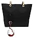 Produktbild PortoVino Weinhandtasche (Schwartz) - Modisch mit verstecktem, isoliertem Fach für 2 Flaschen Wein auf dem Weg!