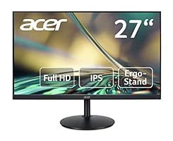 Acer CB242Y Monitor 23,8 Zoll (60 cm Bildschirm) Full HD, 75Hz HDMI/DP, 60Hz VGA, 1ms (VRB), HDMI 1.4, DP 1.2, VGA, höhenverstellbar, drehbar, HDMI/DP FreeSync,Schwarz