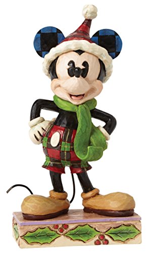Mickey Joyeux Noël Enesco 4051966 statuette en résine peinte à la main