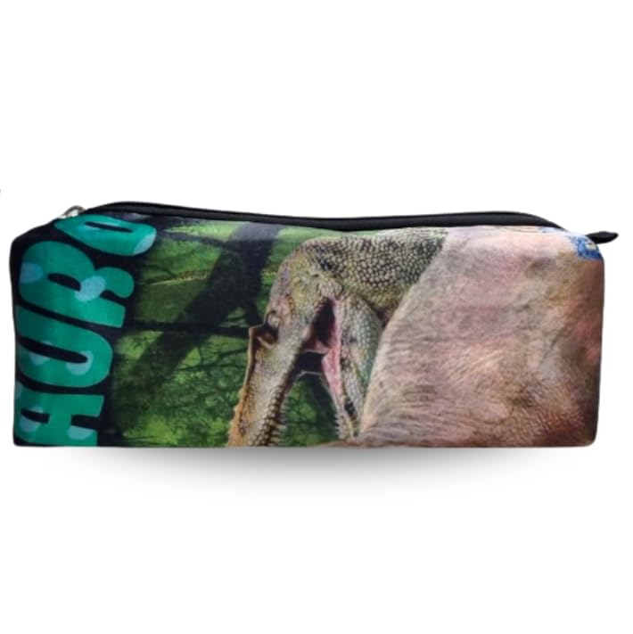 Estojo Escolar Infantil Menina e Menino Espaçoso Grande Lapis e Caneta Juvenil Necesserie (Dinossauro)