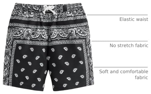 Image of SOLY HUX Boys Boho Paisley Print Short Sleeve T Shirt and Shorts Set 2 Piece Outfits