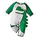 Mono de manga larga con estampado de dinosaurios para bebé recién nacido, ropa de una sola pieza, forro polar verde con licencia oficial de star wars silent one crew., 0-3 meses