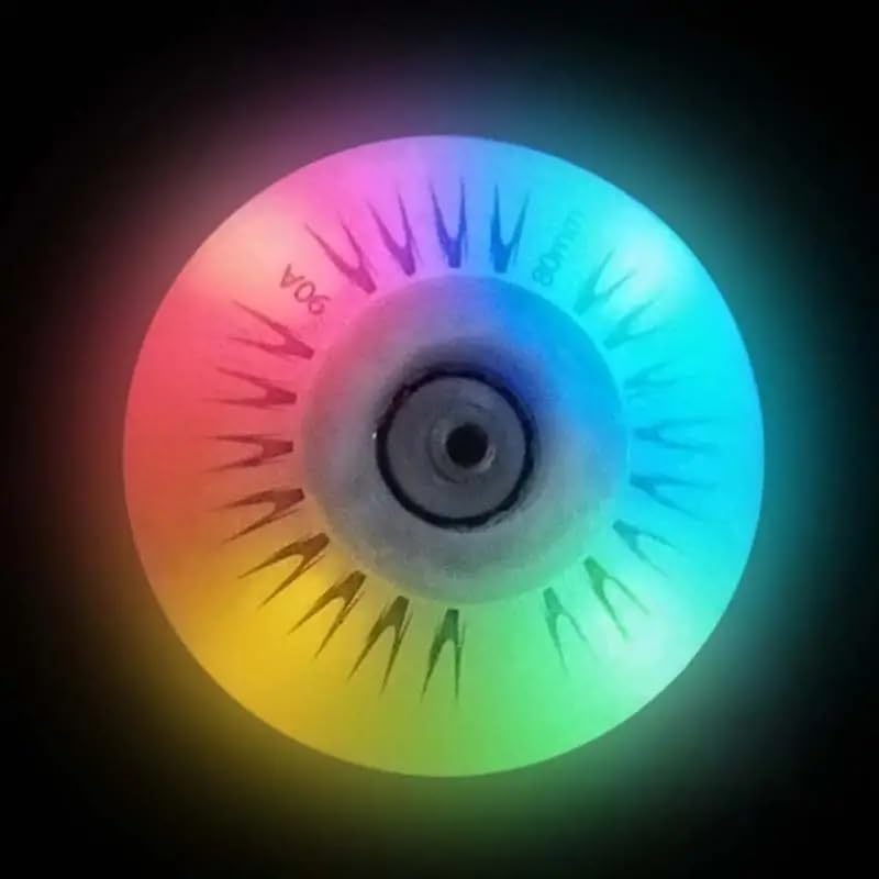 Roller Skate Wheel 8 pièces Roues de Patin à roulettes en Ligne 80mm 90A Roues de Patin Coulissant Durable Lumineux Durable Remplacement Lumineux Allumer