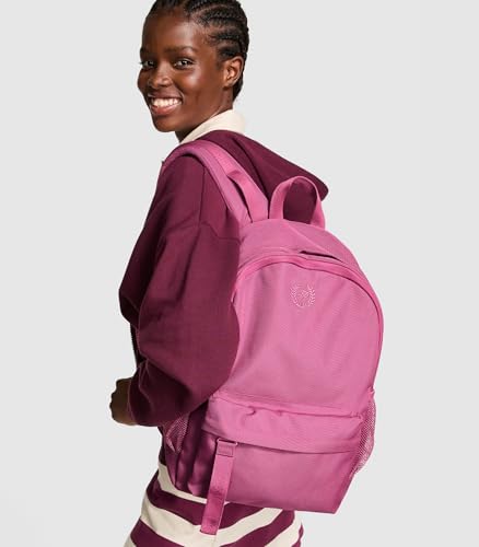 Image of Victoria's Secret Women's Classic Canvas Backpack, Backpack for women, Red Violet, O /S