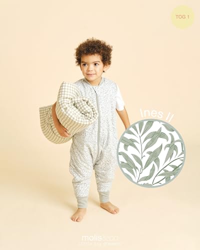 Molis & Co INES II Baby-Schlafsack mit Füßen 10 TOG, 70 cm, 100% Baumwolle, Oeko-TEX 100 – Bild 4