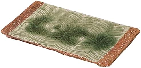 鍋島焼 - 天平堂（TENPYODO） 初期 鍋島 錆緑釉蕪形 五寸皿 検松ケ谷