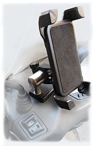  KIT SMART LOCK-01 SUPPORTO UNIVERSALE PER CELLULARE MONTATO SU POMPA FRENI, FRIZIONE (GRIGIO)