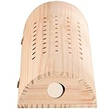 NULYLU Holz Moxibustionskissen Nacken und Lendenkissen U förmig für Schlaf und Zuhause mit Ergonomischer Form zur Druckentlastung und Feiner Verarbeitung