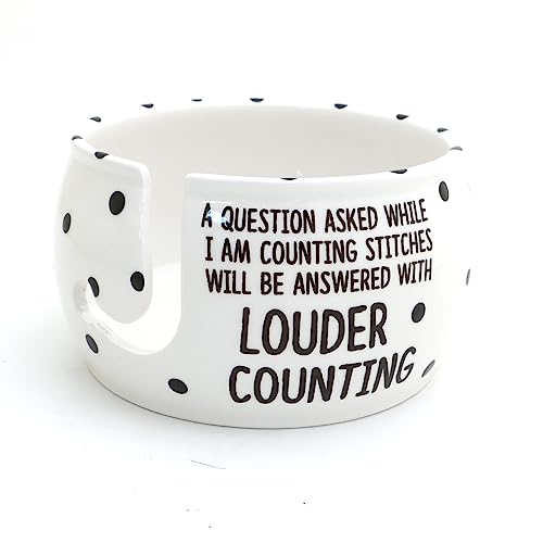 Yarn Bowl, Counting Stitches, Knitting, Lennymud...