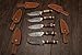 Markhor Outdoors Set of 6 Handmade Personalized Damascus Knives for Groomsmen | Wedding and Proposal Gifts