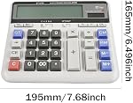 Calculateur de comptabilité de bureau avec 12-Digit Extra Large LCD Affichage, calculateur comptable pour gros boutons, batterie & Solar Dual Power Supply for Office Business Accueil Usage quotidien