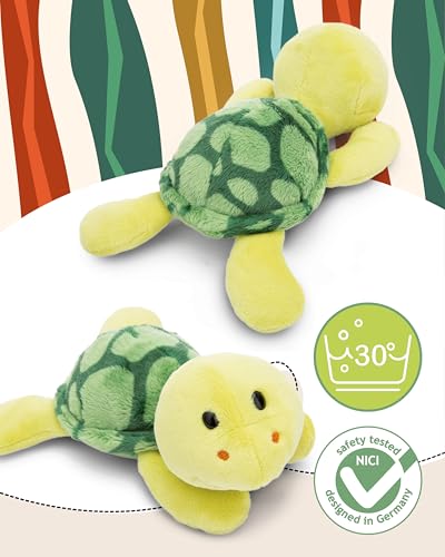 NICI ZOO FRIENDS Kuscheltier Schildkröte 20cm liegend - Niedliches Stofftier zum Kuscheln und Spielen, Plüschtier für Schmusetierliebhaber - 49817