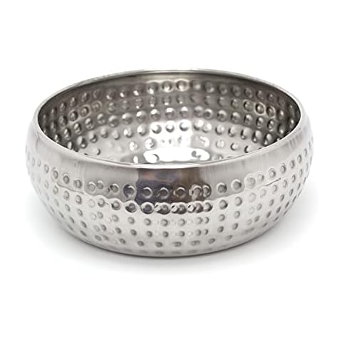Carousel Home 15cm Stylish Silver Metal Bowl Cover