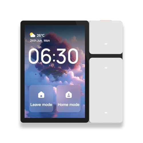 MOES 3.5'' Smart Home Display, All-in-One Control Panel, Integrated BLE & Mesh Hub, IR Remote Control, Control Tuya Smart Switches, Doorbells, Thermostats, Compatible with Alexa & Google Home MOES 3.5'' Smart Home Display, All-in-One Control Panel, Integrated BLE & Mesh Hub, IR Remote Control, Control Tuya Smart Switches, Doorbells, Thermostats, Compatible with Alexa & Google Home