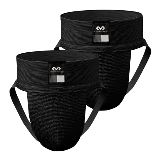 McDavid 3110 Classic Two Pack Athletic Supporter, Black, Large