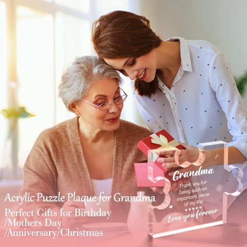 Image of Heart shaped plaque gift (Grandma)