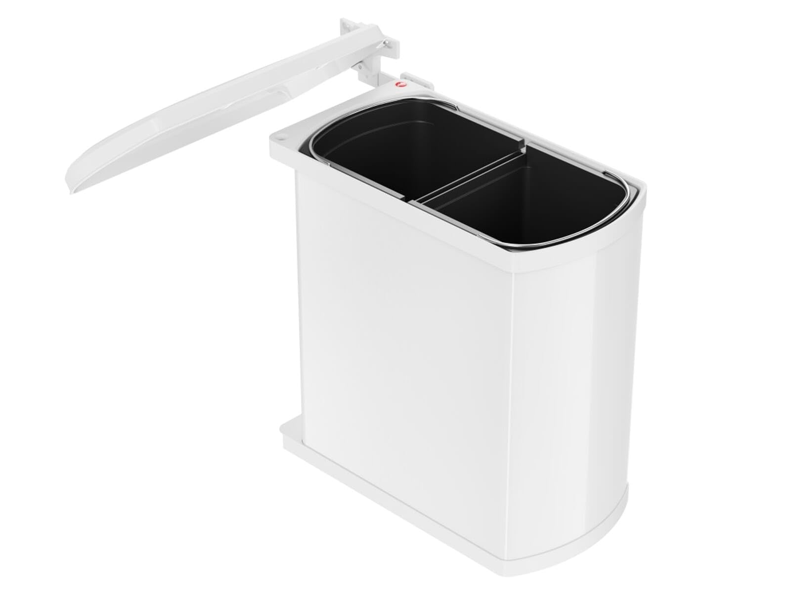 Hailo MF Swing 45,2/16 W Duo 16 L 3416001 Basura Basura con función de Giro para instalación de un Ancho de 45 cm, Color Blanco