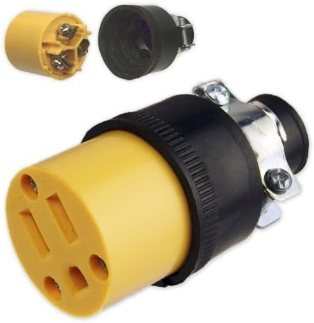 Spark Heavy-Duty 3-Wire Replacement Female Electrical Plug - 5 Pack