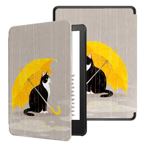 Custodia per eReader da 7 12a generazione 2024 custodia leggera con funzione di accensione e spegnimento automatico non per da 6.8 pollici di 11a 2021 gatto