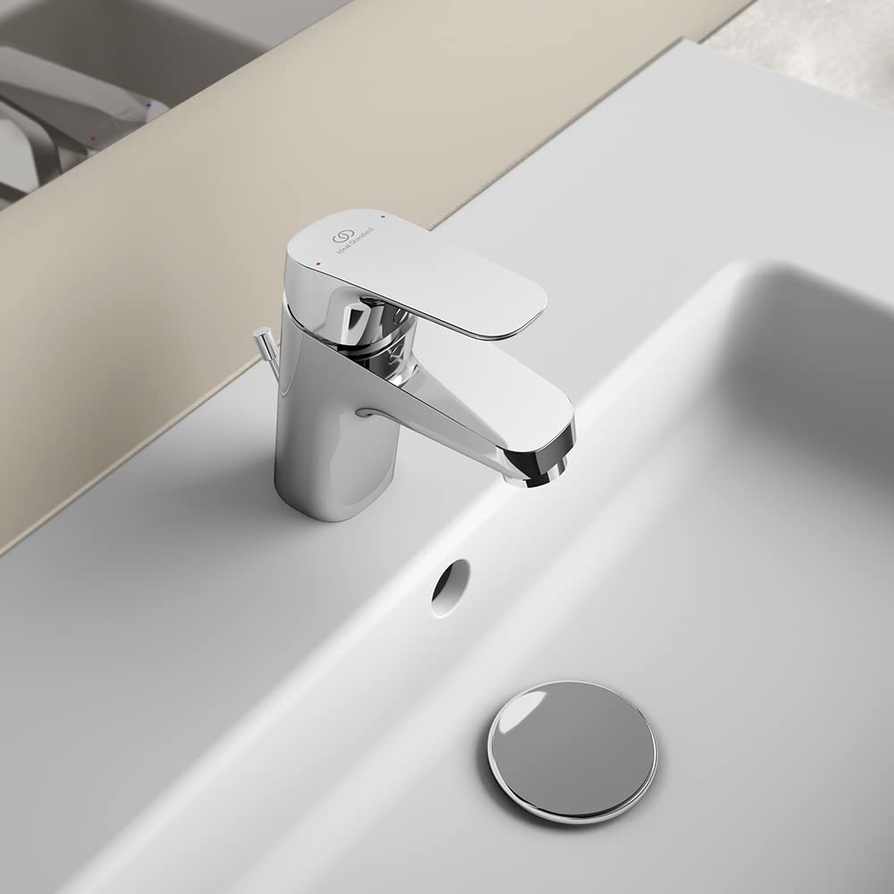 Ideal Standard - Ceraflex, Miscelatore monocomando per lavabo, Bocca di erogazione fissa, Cromato