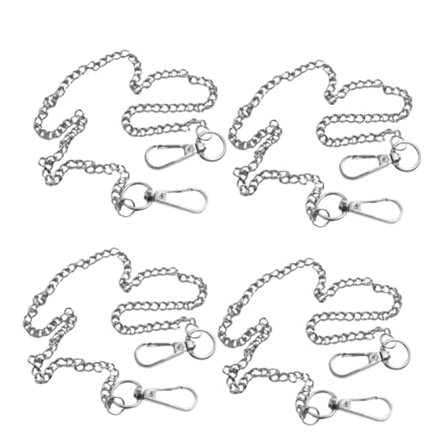 LIFKOME 4pcs Vintage Pants Chain Lobster Clasps Stylish Wallet Chain for Men and Women Accessory for Jeans and Pockets for Daily Use and Key Attachment
