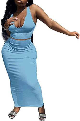 two pieces skirt and top