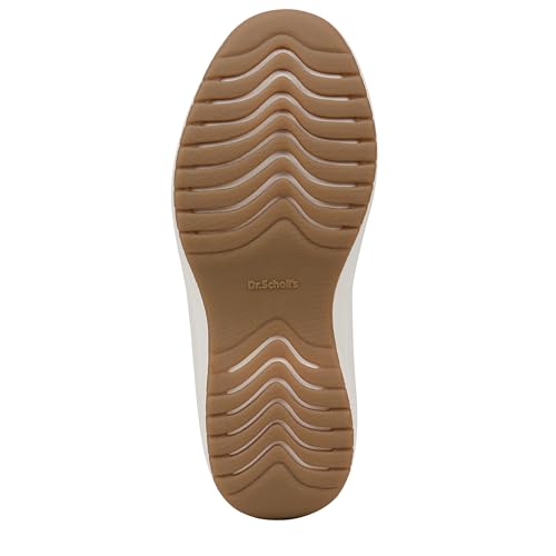 Dr. Scholl's Shoes Women's Feel at Ease Plantar Fasciitis Sneaker White Fabric 6.5 W4