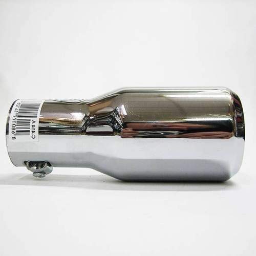 Double Embout D'Échappement Universel Acier Inox - Diamètre Jusqu'à 55mm - Chromé - Autohobby 1103