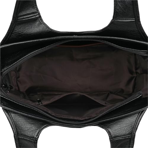 Genuine Leather Commuter Shoulder Handbag Large Capacity Bag3