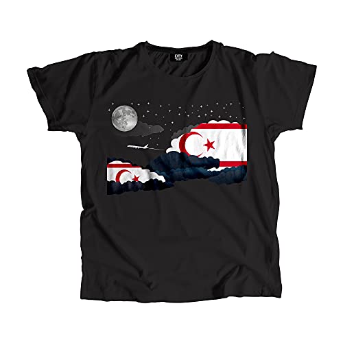 T-shirt Chypre du Nord Night Clouds vêtement imprimé graphique coton