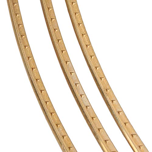 Lovermusic Gold 2.3mm Fingerboard Brass Copper Acoustic Guitar Fret Wire Acoustic Guitar Strings for Folk Guitars