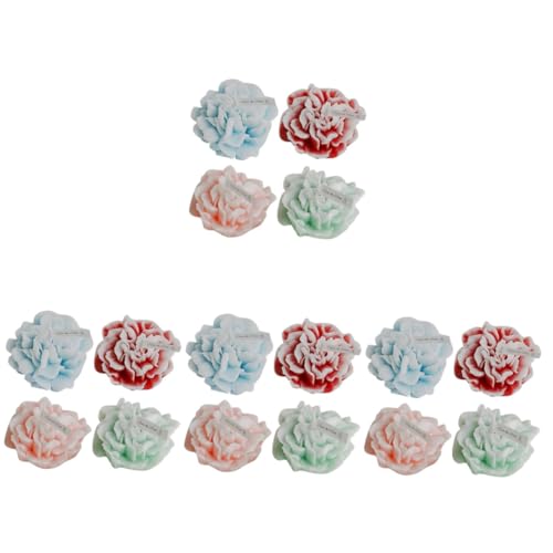 Bougies fleurie aromatique MAGICLULU : coffret cadeau de 16 pièces œillets pour décoration