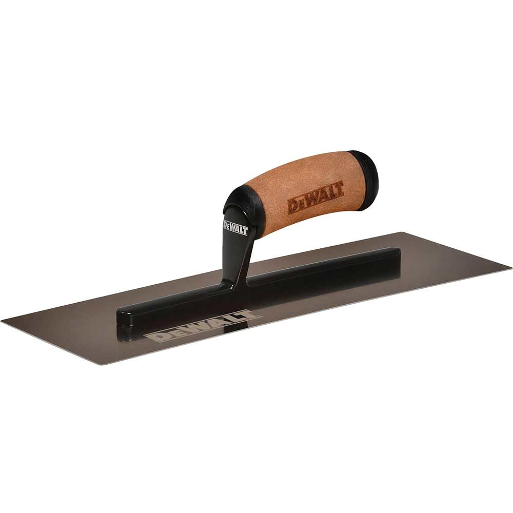 DeWalt - Cazzuola curva in acciaio inox dorato, 35,6 cm