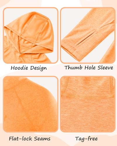 Image of Roadbox Boys Rash Guard UPF 50+ Sun Hoodie Kids Fishing Shirt Long Sleeve
