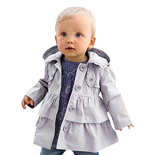 Preisvergleich Produktbild LuckyGirls Baby Mädchen Jacke Mantel Mit Kapuze Trenchcoat Sweatjacke Prinzessin Kinderjacken Kleidung Outerwear 1-5 Jahre Frühling Herbst (80)