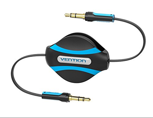 Vention 3.3FT 3.5mm 24K Gold-Plated Plugs Retractable Male to Male Stereo Audio Aux