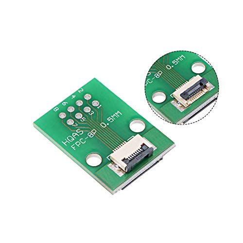 uxcell Adaptador Conversor FFC FPC 8 Pines 0.5mm a DIP PCB miniatura 3