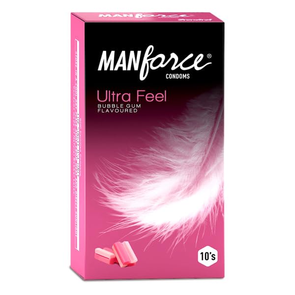 Image of Manforce Ultrafeel - Pack of 10 Condoms (Bubblegum)
