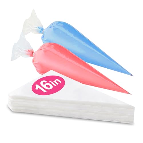 16 Inch Piping Bags Disposable 50 Pcs Large Pastry Bags